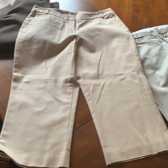 Set of 4 Cropped Pants Loft, Calvin Klein EUC SZ 4 - Picture 4 of 12